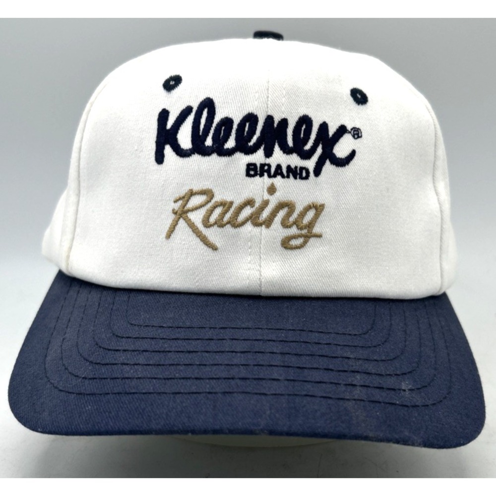 Kleenex Brand Racing Cap Hat Nascar 50th Anniversary VTG Snapback‎ Made in USA